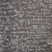 picture of equations write on a black board