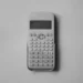 picture of a calculator on a grey background