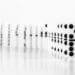 Black and white hd wallpaper of a domino sequence