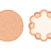 A spheroid and a 3D pancreatic organoid over a white background