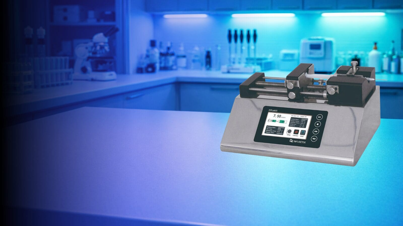 Run 1 to 12 channels with flow rates from 0.001 µL/min to 127 mL/min